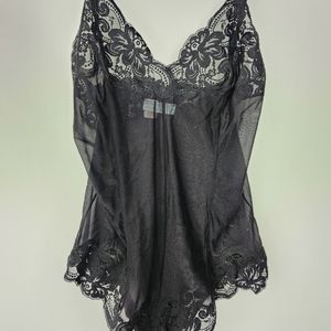 Black lace teddy